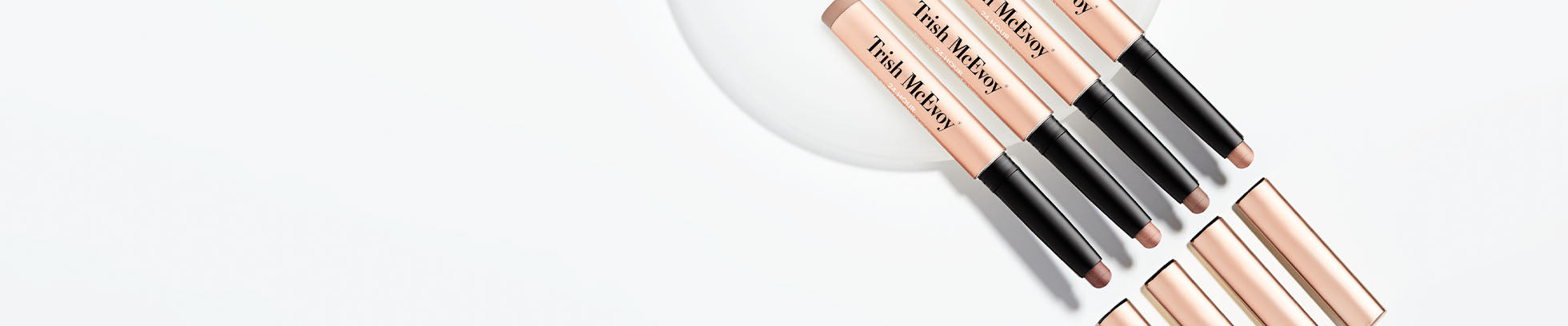 Discover natural makeup products, including crease-proof eye shadows.