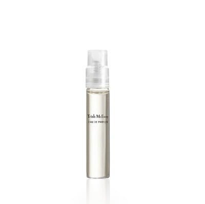 Trish McEvoy spritzer perfume bottle on a white background