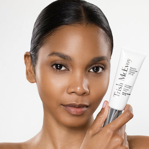 Model holding BB Cream SPF30
