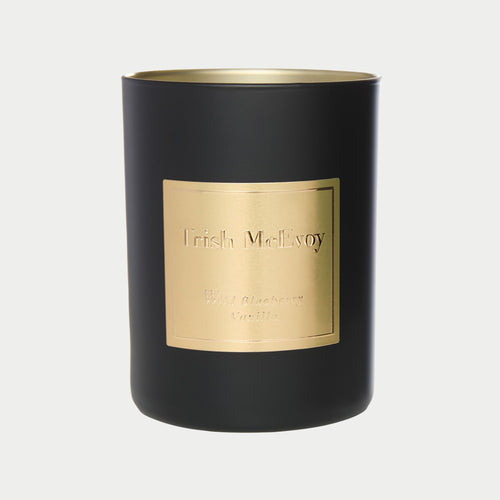 Black Wild Blueberry Vanilla Scented Candle