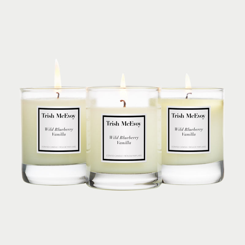 Wild Blueberry Vanilla Scented Candle Trio 2 oz.