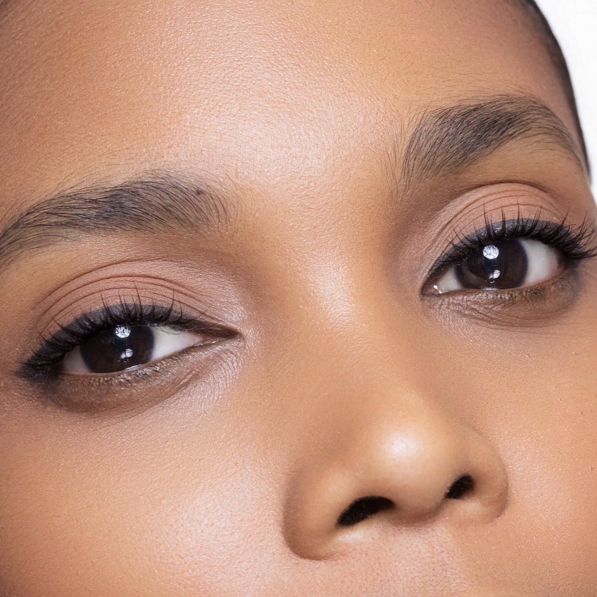 Close-up of a person's eyes with color paris nights eyedefiner