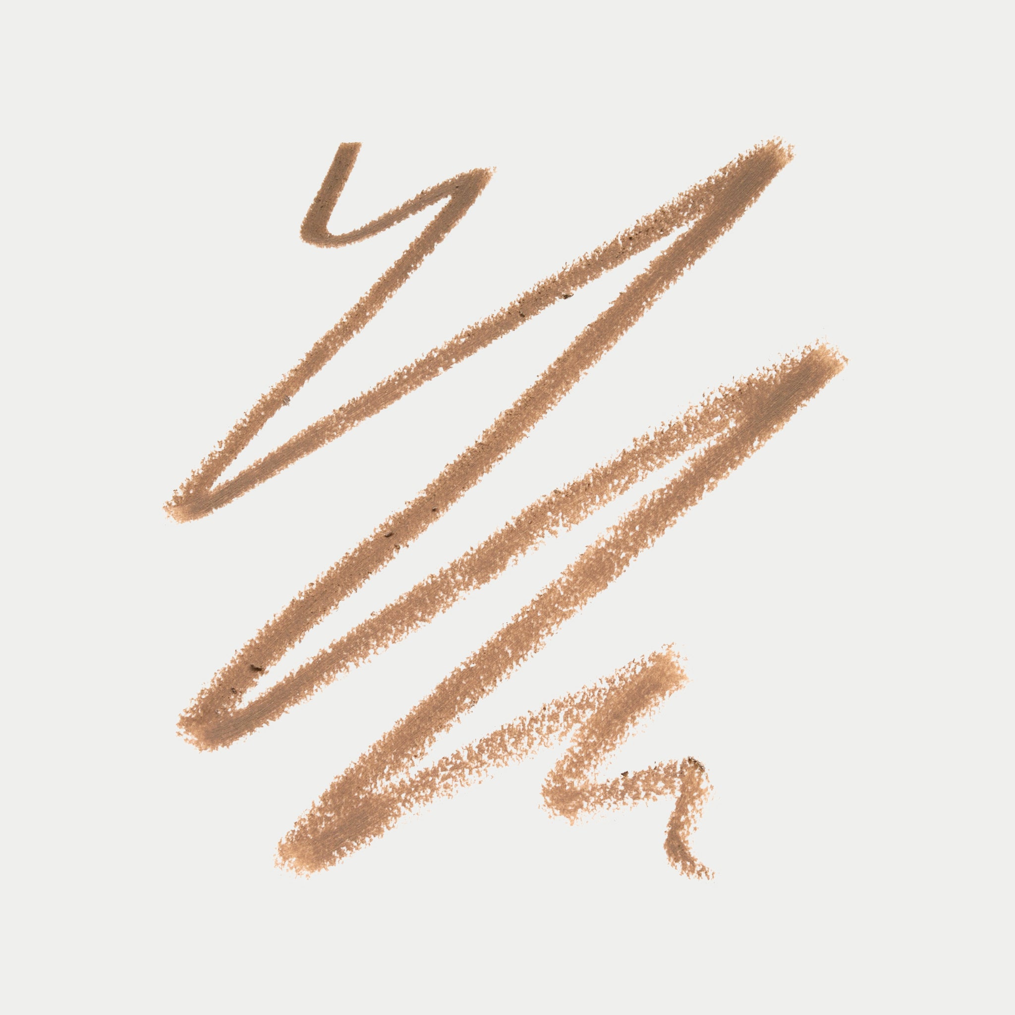 Brown pencil strokes on a light beige background