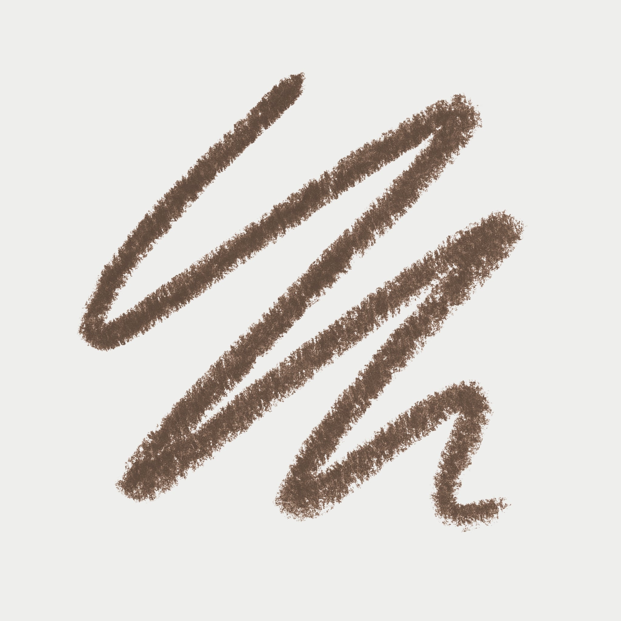 color brunette pencil strokes on a light gray background
