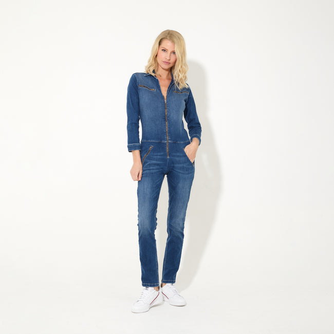 Dolly The Flight Suit in Fawcett Blue