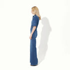 Cassandra The Flared Jumpsuit in Fawcett Blue